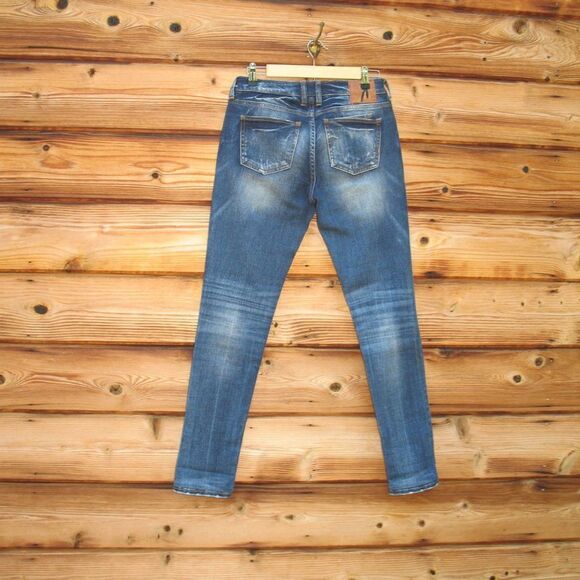 Rock Revival Remix Vintage Blue Mid Rise Skinny Jeans - Picture 8 of 12